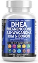 DHEA 200mgの補足DIM AshwagandhaのBoron 6mgの複雑なカルシウム マグネシウム亜鉛50mgのビタミンD3 5000のIUのホルモン サポート カプセルの丸薬は米国60の計算で作りました