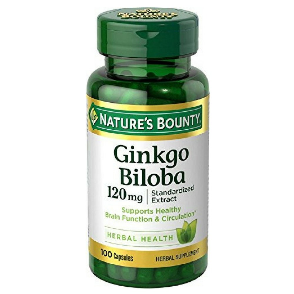 Nature's Bounty Ginkgo Biloba 120 mg 100 ea (パッケージ 4)