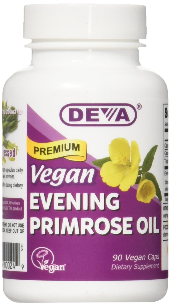 Deva ビーガン ビタミン イブニング Primrose オイル Vcap, 90 カウント