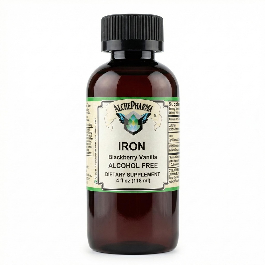 鉄の液体(Gentleの高い吸収の鉄のBisglycinateのChelate)のBlackBerryのバニラ4のflのoz 24のサービング