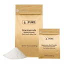 PURE ORIGINAL INGREDIENTS Hyaluronic 酸(2 oz)および Niacinamide (1 lb)の束、フラッシュフリー、良い粉