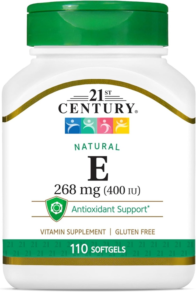 21st Century E 400 I.U. Natural (Dアルファ) Softgels, 110-Count