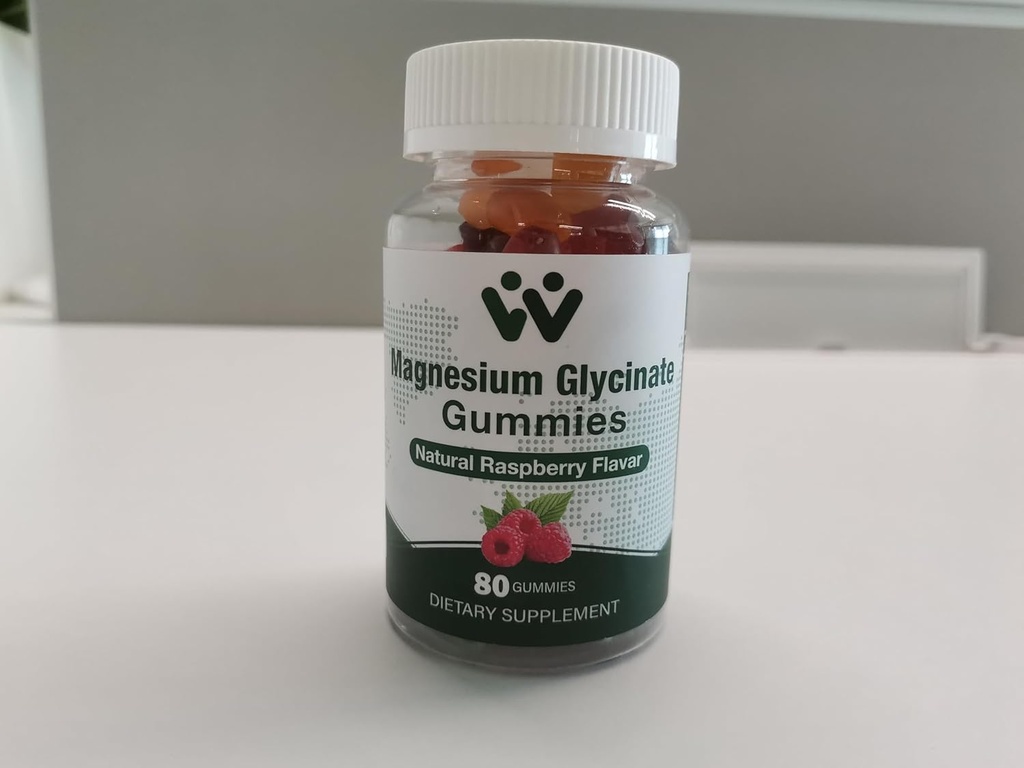 マグネシウムのGlycinateのガミー400mg - 睡眠のためのマグネシウムの補足、ストレス及び筋肉救助のカルムのマグネシウムの咀嚼および子供のためのフルーツの味の黒のカーラント オイル、ビーガン、2パック