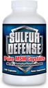 Sulfur Defense Opti-MSM 99.9% Pure MSM Powder Capsules, Made in USA, Organic Methylsulfonylmethane, non-GMO, Gluten-Free, Immune System Booster, Soothes Joint Pain, Younger Skin, Hair, Nails, 180 caps