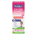子供のBenadrylの染料なしのアレルギーの救助の液体+ 12.5 mgのDiphenhydramine HClの子供のためのAntihistamineのアレルギーの薬はRannyの鼻及びスネージ、泡のガムの味、4つのflを取り除きます。 oz