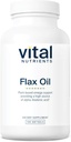 Vital Nutrients Flax Seed Oil 3000mg | Cold Pressed Flax Oil with high Concentration of ALA for Heart Health* | Gluten, Dairy and Soy Free | Non-GMO | 100 Softgels