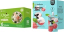 Hethstia Konjac Jelly Lychee Flavor with Collagen Peptides 10 パックとKonjac Spaghetti Gluten 無料 12 パック 低カロリー, Keto, 砂糖 無料, 健康的な食品