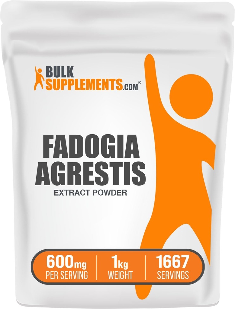 BulkSupplements.com Fadogia Agrestisエキスパウダー - Fadogia Agrestisサプリメント、Fadogia Agrestis 600mg - エネルギーブースト、グルテンフリー、給餌あたり600mg、1kg(2.2ポンド)(パッケージ1)