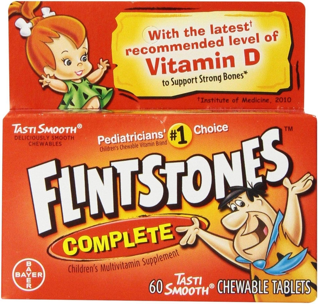 FlintstonesのChewableタブレットは60のeaを(2のパック)完了します