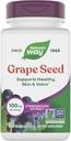 Nature's Way Grape Seed Standardized Extract、健康な皮膚と静脈をサポート*、抗酸化剤サポート*、非GMOプロジェクト検証、60ビーガンカプセル(5月Varyのパッケージング)