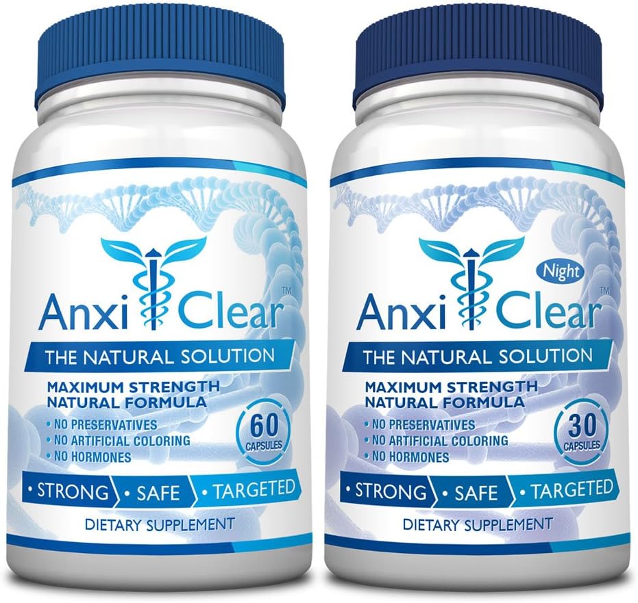 消費者の健康AnxiClear - 気分を増やす, 心は、セロトニンレベルを上昇させる - 5-HTP, L-thianine - 1 日 + 1 夜