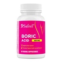 Safrel のホウ素の酸の腟の坐骨 - 60 の計算(1-Pack) - 100% の純粋な米国人造、サポート Intimate 及び腟の健康、pH のバランス、臭気制御 - 女性のウェルネスの本質