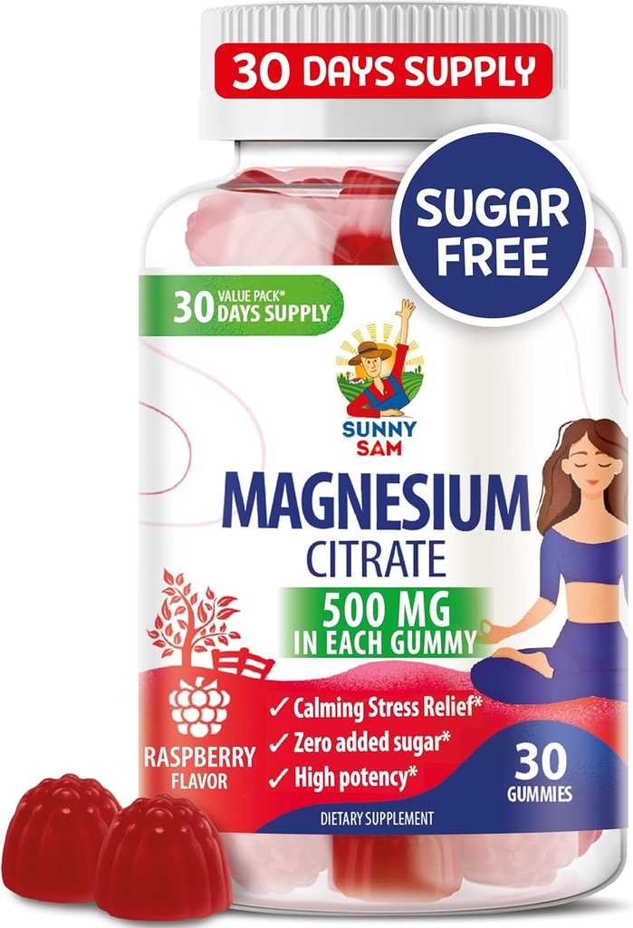 子供および大人のためのマグネシウムのグミー - 500mg - Calmのマグネシウムの咀嚼-気分及び筋肉サポートのためのマグネシウムのクエン酸塩のChewableの補足
