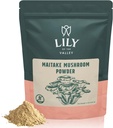 VALLEY Maitakeのきのこの粉のLILY - Grifola Frondosa - コーヒー&スムージーに最適 - ビーガン&グルテンフリー - 再封ポーチにパック(4oz、113g)