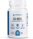 Clinical Effects Sea Moss - Organic Irish Sea Moss Capsules with Bladderwrack, Burdock Root and Bioperine for Thyroid, Heart Health, Weight Management and Energy Support - 60ct - Made in The USA