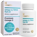 Xtendlifeオメガ3 DHAフィッシュオイル - 700mg DHAと300mg EPA - Omega 3 6 9ハートと脳のためのサプリメント - 1ヶ月の供給(60)