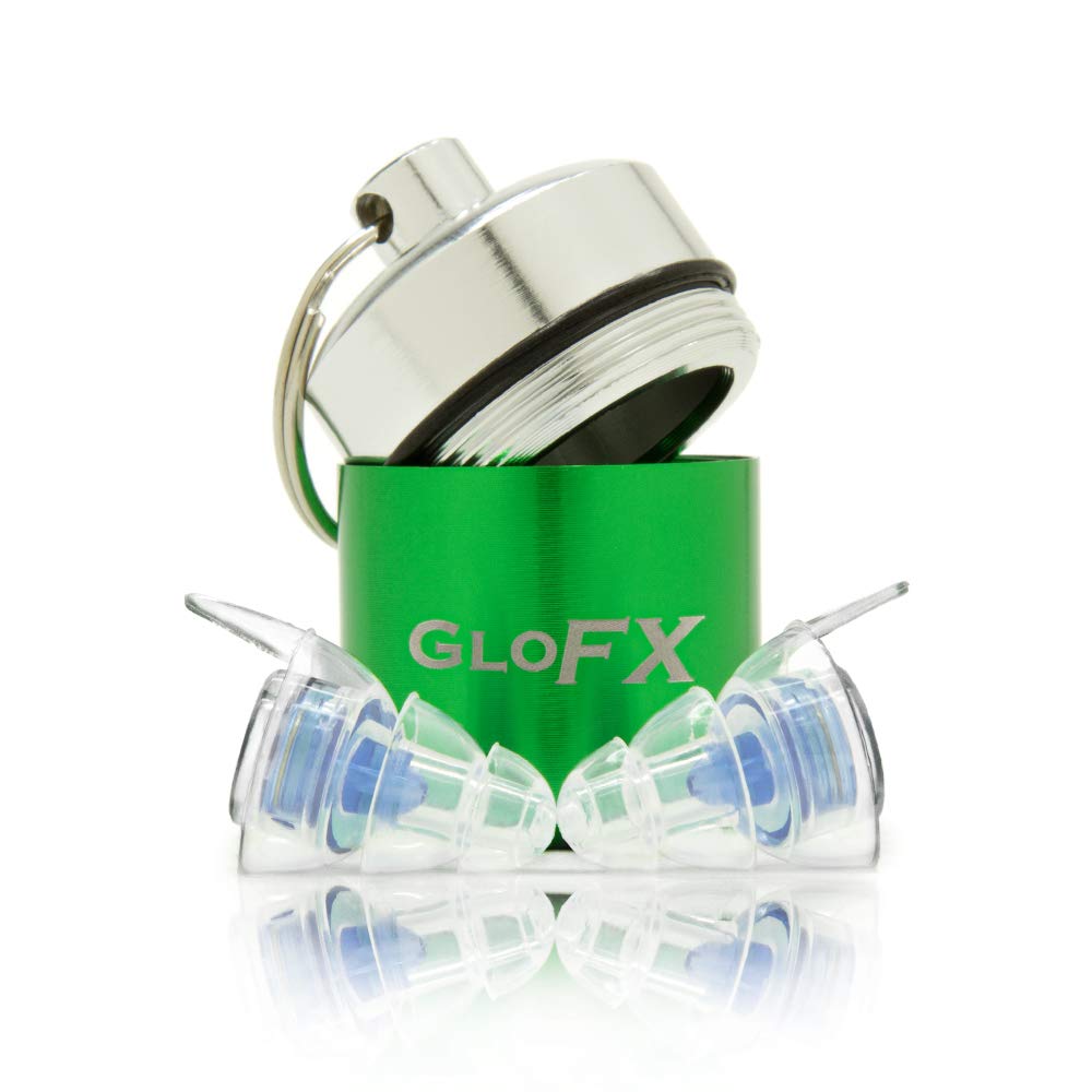 Glofxイヤープラグ - 音楽イベントのコンサートやフェスティバルのための快適な補聴器保護 - ミュージシャンのノイズキャンセリング再利用可能なイヤープラグハイファイ