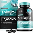 Thinbi Pure Himalayan Shilajit Organic Capsules with Fulvic Acid & Trace Minerals - 90 Count