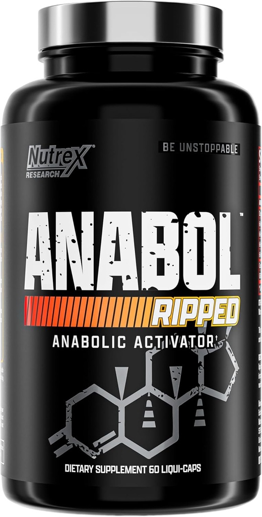 Nutrexの研究 Anabol は男性のための同化筋肉建築者を浸しました, 2-in-1 筋肉建築者およびシュレッディングの補足, (60 カウント)