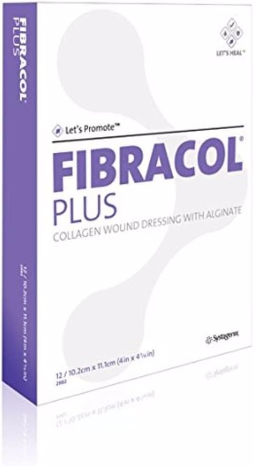 532982 - コラーゲンの傷のドレッシング4 x 4-3/8の大きい(12のパック)のプラスのFIBRACOL