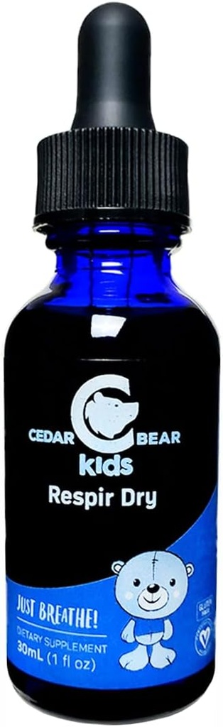 Cedar Bear Respirは子供のために乾燥します - 乾いたハーブサプリメント、ガンキーカウス、&ランニーノーズ1 fl oz(パッケージ1)