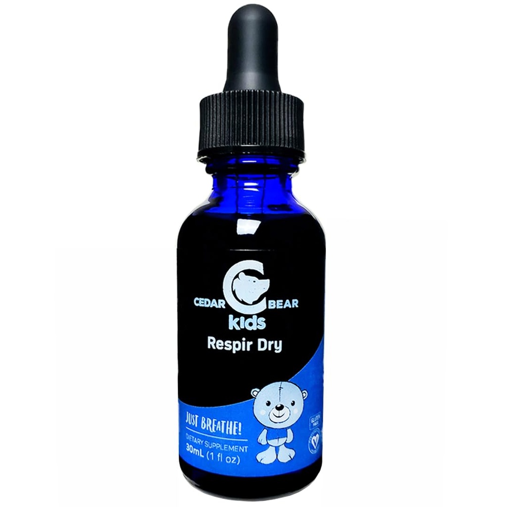 Cedar Bear Respirは子供のために乾燥します - 乾いたハーブサプリメント、ガンキーカウス、&ランニーノーズ1 fl oz(パッケージ1)