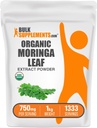 BulkSupplements.com 有機モリンガエキスパウダー - スーパーフードサプリメント、Moringa Oleiferaから - ビーガン&グルテンフリー、給餌ごとに750mg、1kg(2.2ポンド)(1パック)