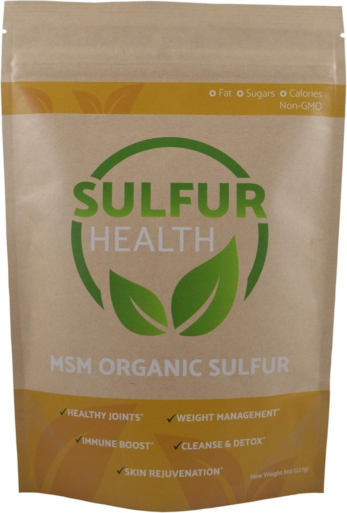 MSM Organic Sulfur - 99.9% Pure MSM Supplement - Lab-Tested & Certified (5 Pound)