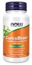 NOW Supplements, CurcuBrain™ 400 mg with Longvida® Optimized Curcumin, 50 Veg Capsules