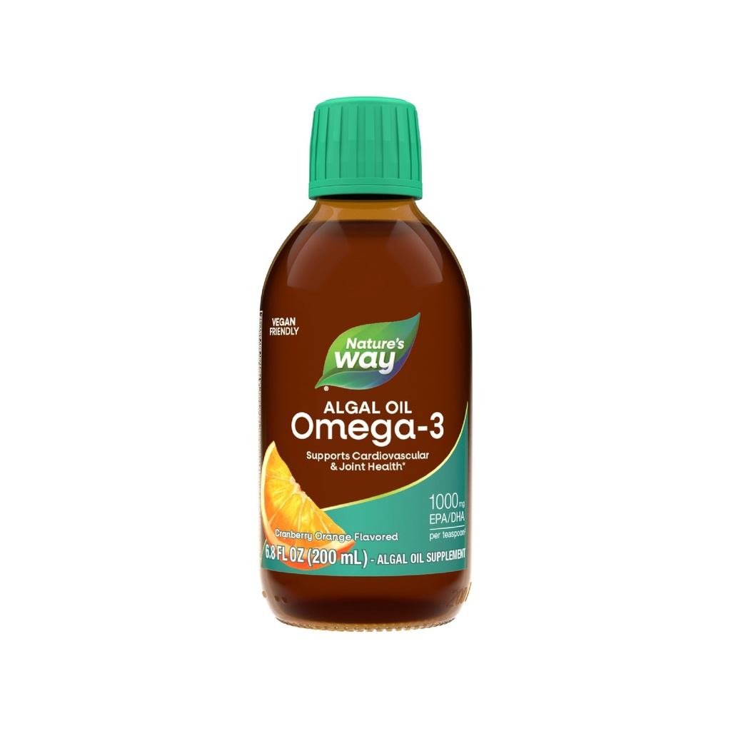 Nature's Way NutraVegeの植物はオメガ3の余分強さを基づかせていました**、目、中心および頭脳の健康*、クランベリーOrangeの味付けされた液体、6.8のozを基づかせていました