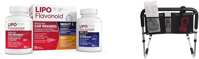 Lipo-Flavonoidの日及び夜コンボのキットのTinitusの救助、必要な医学の供給の普遍的な3つのポケット・ベッドの柵の付属品の袋