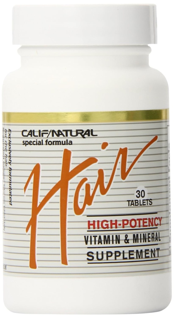 CALIFORNIA NATURAL HAIR VITAMIN & MINERAL, 30 TAB, カリフォルニア