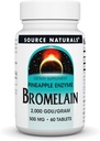 源の自然なBromelain、2000 GDU/GRAMのパイナップル酵素、500 MG - 60のタブレット