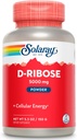 SOLARAY D-Ribose パウダー 5000 mg | ヘルシーな心臓とセルラーエネルギー(ATP) 製造サポート | 30 サービング | 150 グラム