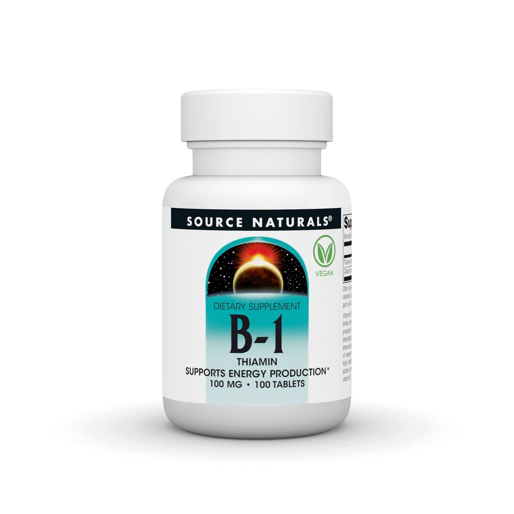ビタミンB-1 100mgの源のNaturals、Inc. 100タブ