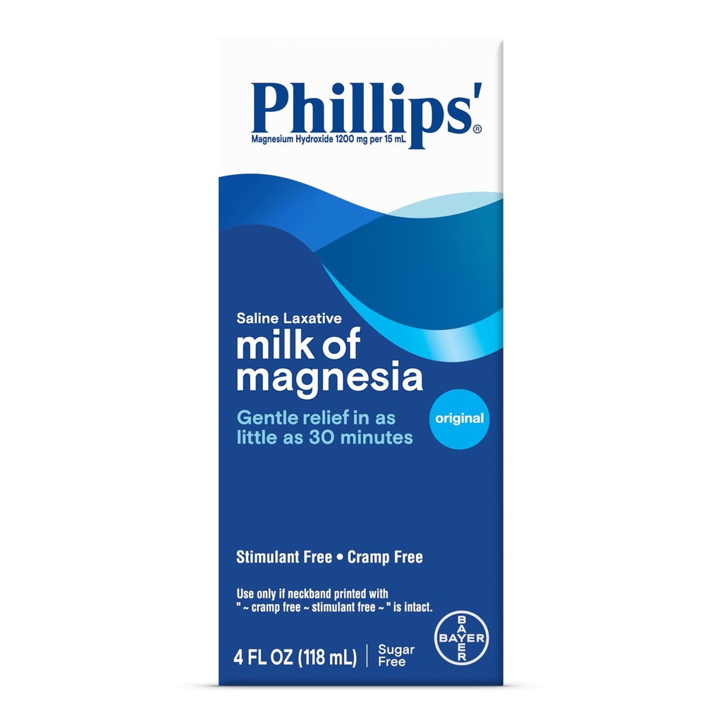 マグネシアのフィリップス ミルク、Laxative、原物、4 オンス(パッケージ 6) - 包装 5 月 Vary