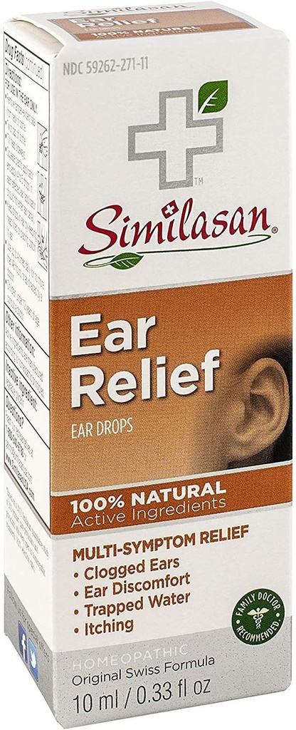 Similasan Earacheの救助の耳は10のmL (3パック)を落とします