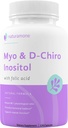 Myo-Inositol&D-Chiro Inositolブレンドと100%デイリーフォレート - 40:1生理学的比率 - 多嚢胞性卵巣症候群(PCOS)、ホルモンバランスとオワリアンサポート120カプセル