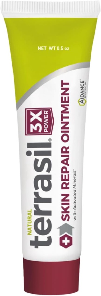 terrasil Skin Repair for Angular Cheilitis, Folliculitis, Impetigo, Lichen Sclerosis, Boils, Pitted Keratolysis, Fast Relief & Supports Healing. Dermatologist Tested & Hypoallergenic Approved (0.5 oz)
