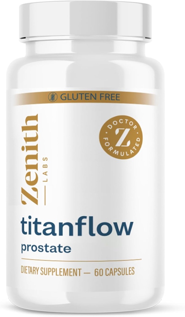 ゼニスラボ - TitanFlow - 男性のための前立腺サプリメント - カボチャシードオイルで尿と前立腺の健康をサポート
