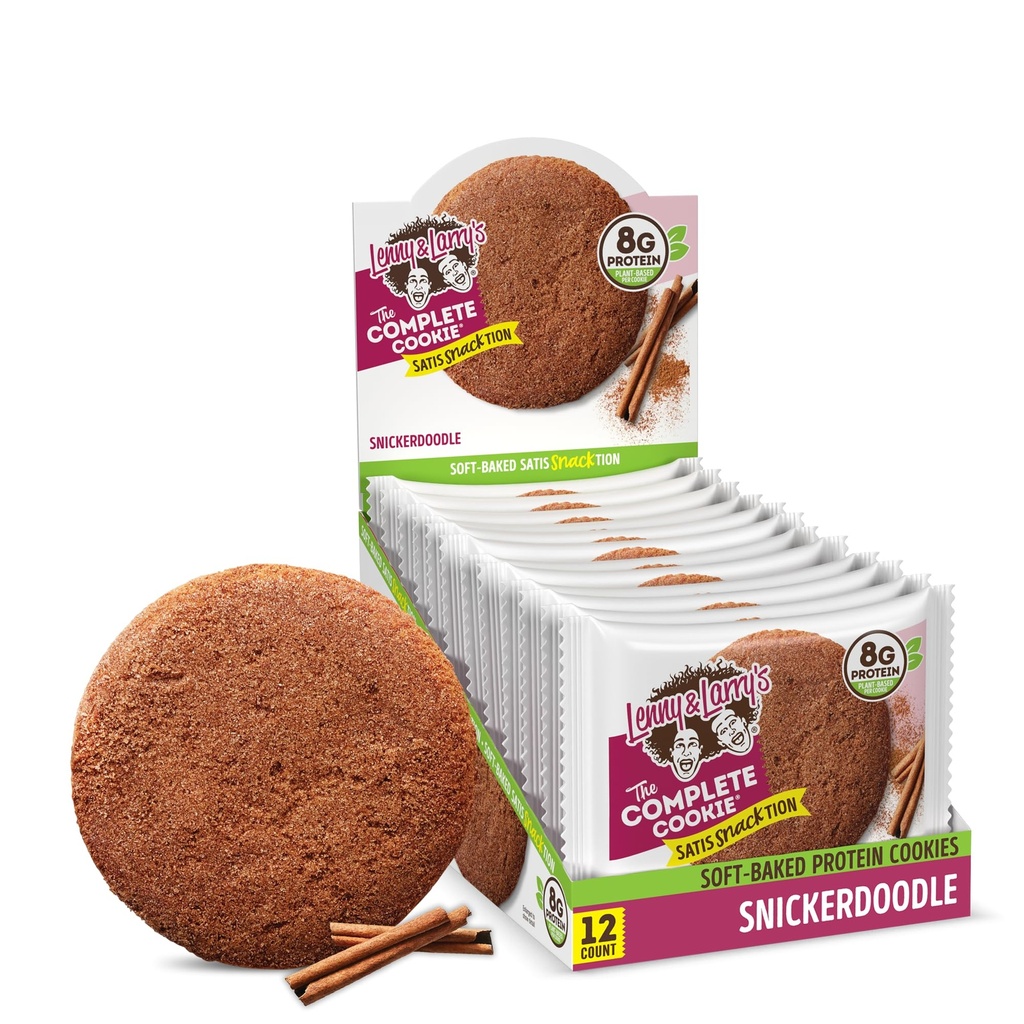 レニー&ラリーの完全クッキー、スニッカードドル、ソフトベイクド、8g植物タンパク質、ビーガン、非GMO、2オンスクッキー(12パック)