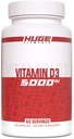 ビタミンD3、5000 IU(125mcg)をサービング、非GMO、グルテンフリー、大豆フリー、免疫システム、骨の健康、および気分(60カプセル)をサポート