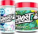 GHOSTの束-緑のスーパーフードの粉(グアバベリー)及びGlowのカプセルの美およびデトックス サポート