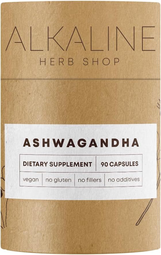 AlkalineハーブショップAshwagandhaサプリメント90カプセル
