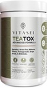 Vitasei Teatox&クレンジングサポートパウダー、消化ブースターW /グリーンティー、スピルリナ、アーティチョーク、ジャマイカフラワー&グレープシード、サポートサプリメント&フード交換パウダー、グリーンアップルフレーバー16oz