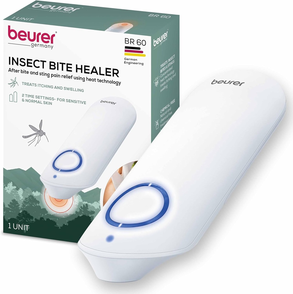 Beurer BR60昆虫の刺身と食欲の救助、虫の咬傷の化学的自由処置のための虫のダニのヒーラー、かゆみおよび腫れからの非有毒な自然な救助、Mosquitoの咬傷のための