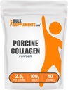 BulkSupplements.com Porcine Collagenパウダー - 加水分解コラーゲンサプリメント、髪、肌、爪 - 風味の悪い&グルテンフリー、給餌ごとに2.5g、100g(3.5オンス)(パッケージ1)