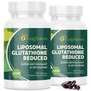 Liposomalのグルタチオン2000のMG、10xのよりよい吸収、Hyaluronic酸+コラーゲンのペプチッド+Resveratrolの強力な酸化防止剤、120の計算が付いているグルタチオンの補足