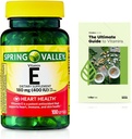 春の谷のビタミンEの心の健康の食事療法の補足のSoftgels、180のmg (400 IU)、100の計算+排他的なVitaMaxのビタミン ガイド(2項目)