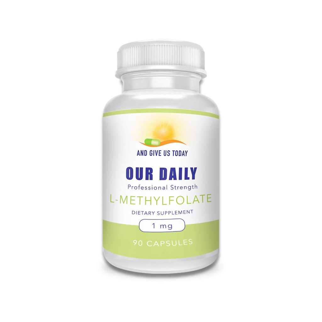 私達の毎日のビツL-Methylfolate 1mg/1000のmcgの最高の強さの活動的な葉酸塩、5-MTHFの注入口の自由な、グルテンフリー、非GMOのベジタリアン カプセル90の計算(1のパック)